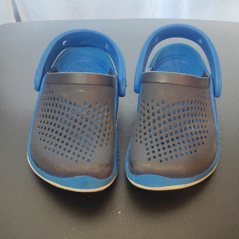 CROCS Kids Blue and Black Sandals